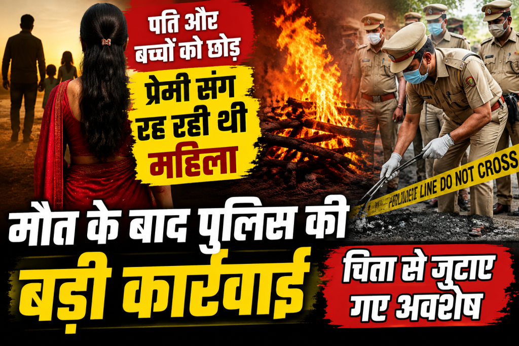 पति और बच्चों को छोड़ प्रेमी संग रह रही थी महिला, मौत के बाद पुलिस की बड़ी कार्रवाई