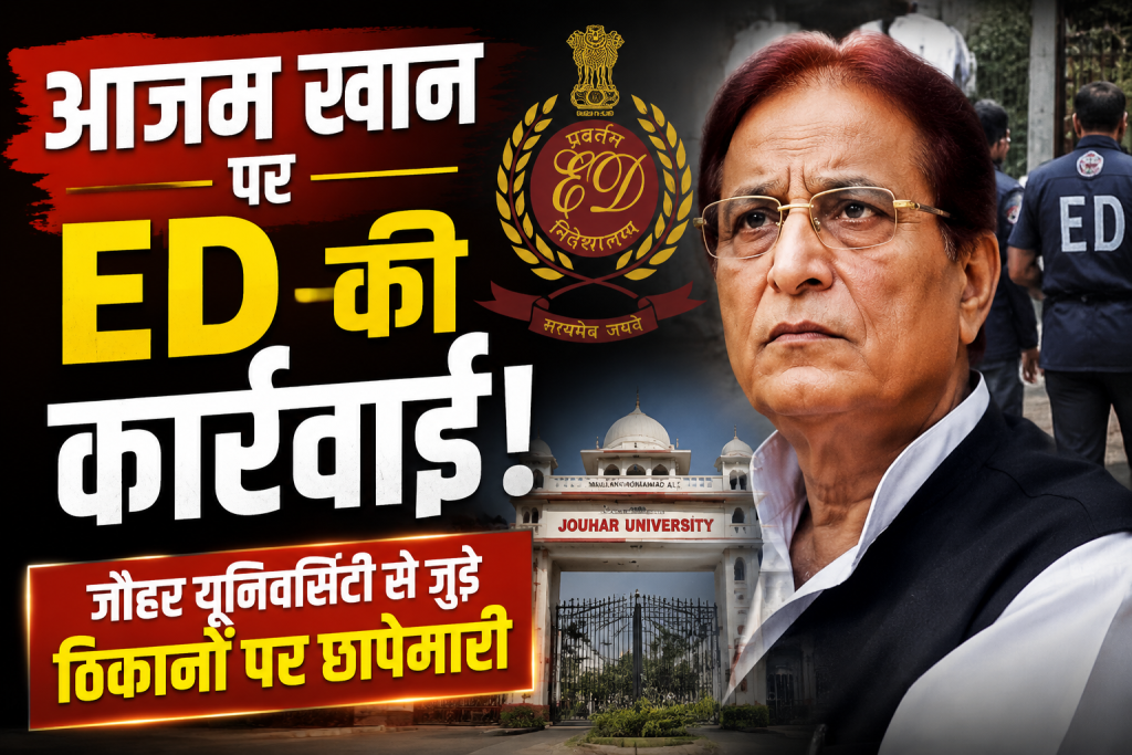 आजम खान पर ED की कार्रवाई: जौहर ट्रस्ट 494 करोड़ का हिसाब नहीं दे पाया ED
