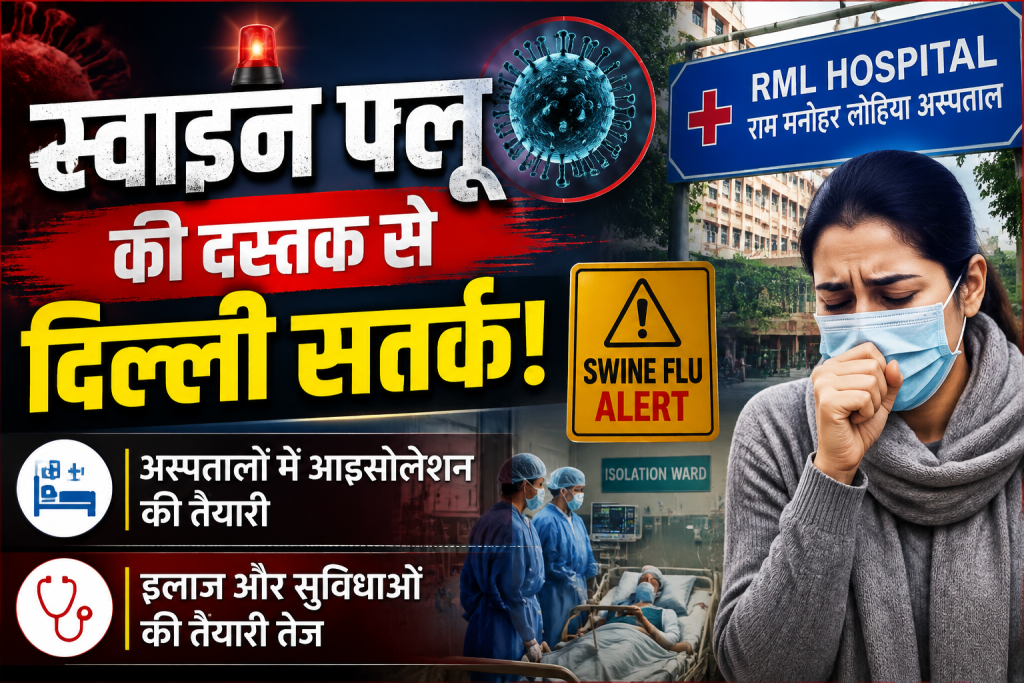 स्वाइन फ्लू की दस्तक से दिल्ली सतर्क, अस्पतालों में आइसोलेशन और इलाज की तैयारी तेज स्वाइन फ्लू की दस्तक से दिल्ली सतर्क, अस्पतालों में आइसोलेशन और इलाज की तैयारी तेज