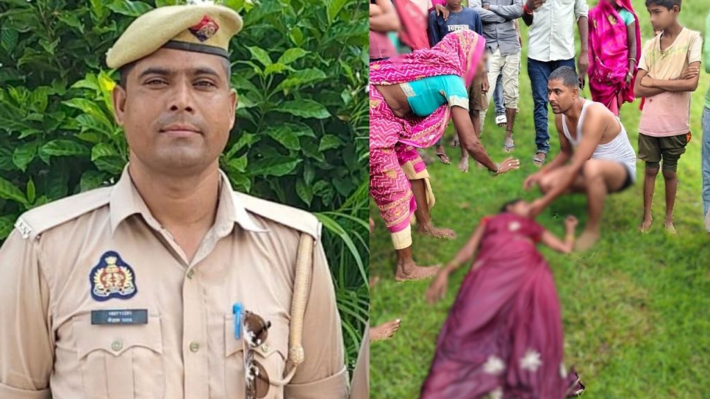 Shravasti: देवदूत बना पुलिसकर्मी, नहर में डूब रही महिला की ऐसे बचाई जान