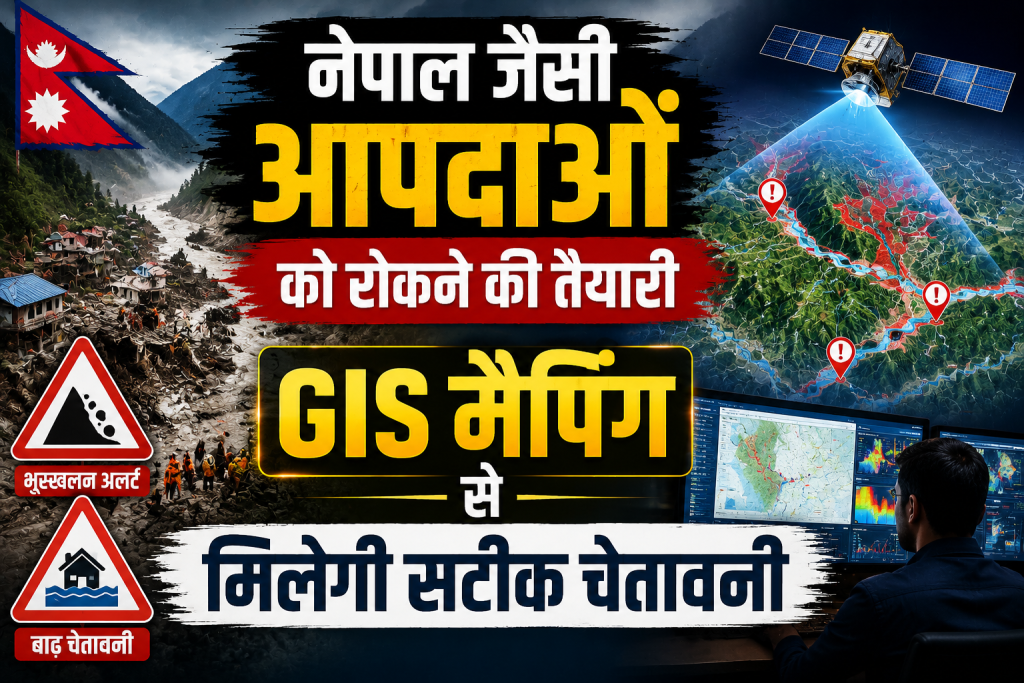 नेपाल जैसी आपदाओं को रोकने की तैयारी, GIS मैपिंग से मिलेगी सटीक चेतावनी
