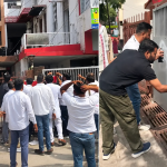 CEC ज्ञानेश कुमार के आवास पर कांग्रेसियों का प्रदर्शन, दीवारों पर आपत्तिजनक नारे लिखने का आरोप