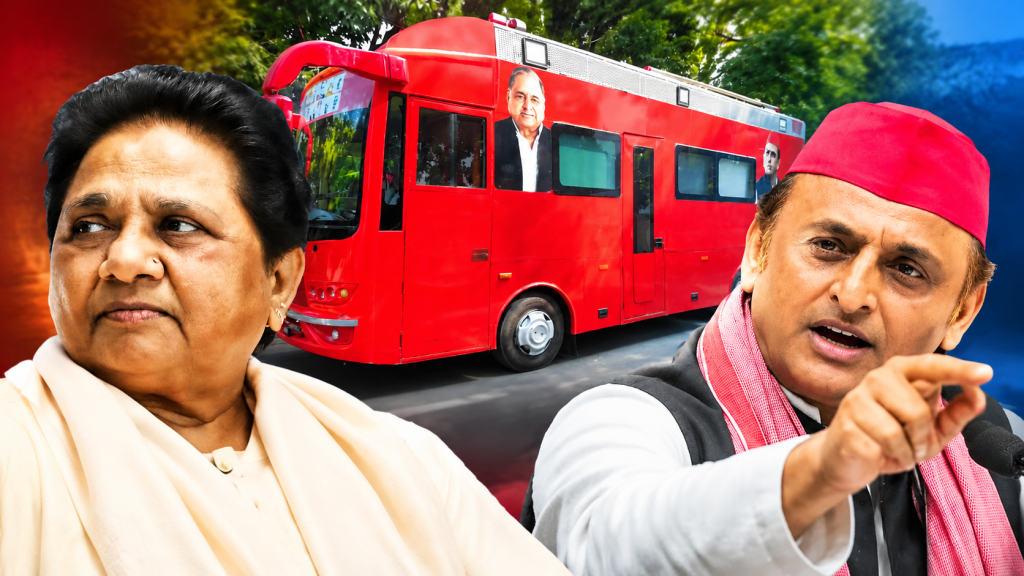 ‘स्वार्थ की खातिर गिरिगट की तरह रंग बदलते हैं अखिलेश’, सपा के चुनावी रथ पर Mayawati का तीखा हमला