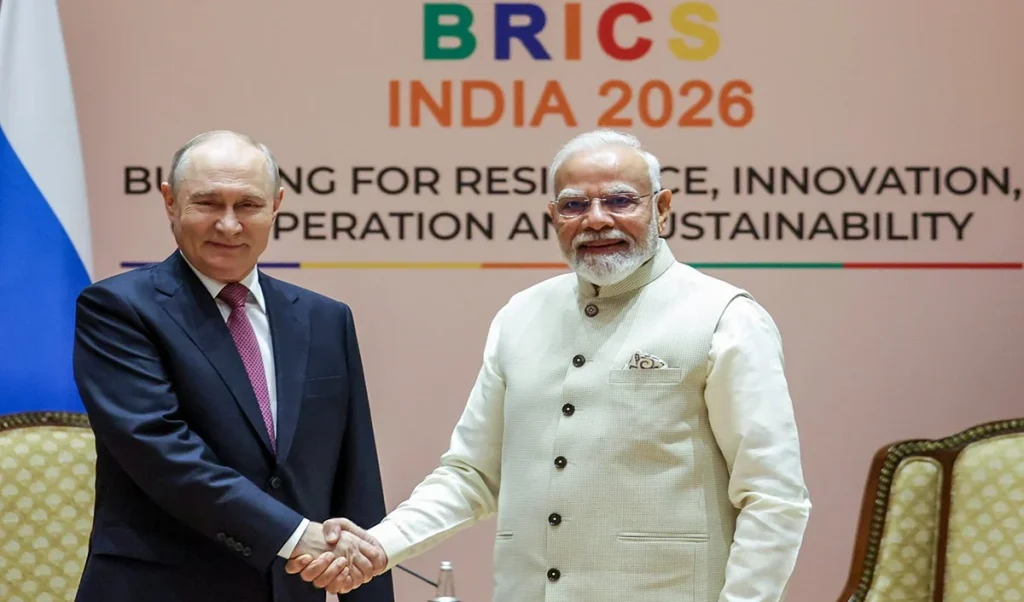 भारत-रूस दोस्ती का नया संदेश, मोदी-पुतिन वार्ता में कई अहम मुद्दों पर सहमति भारत-रूस दोस्ती का नया संदेश, मोदी-पुतिन वार्ता में कई अहम मुद्दों पर सहमति