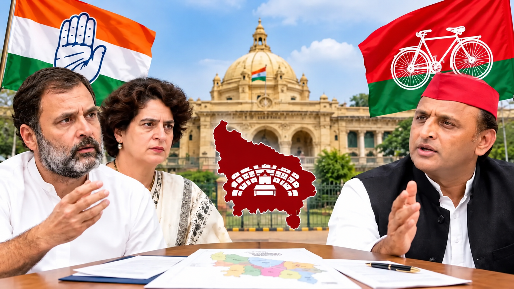 UP Seat Sharing: कांग्रेस का मास्टर स्ट्रोक बना सपा के लिए सिरदर्द
