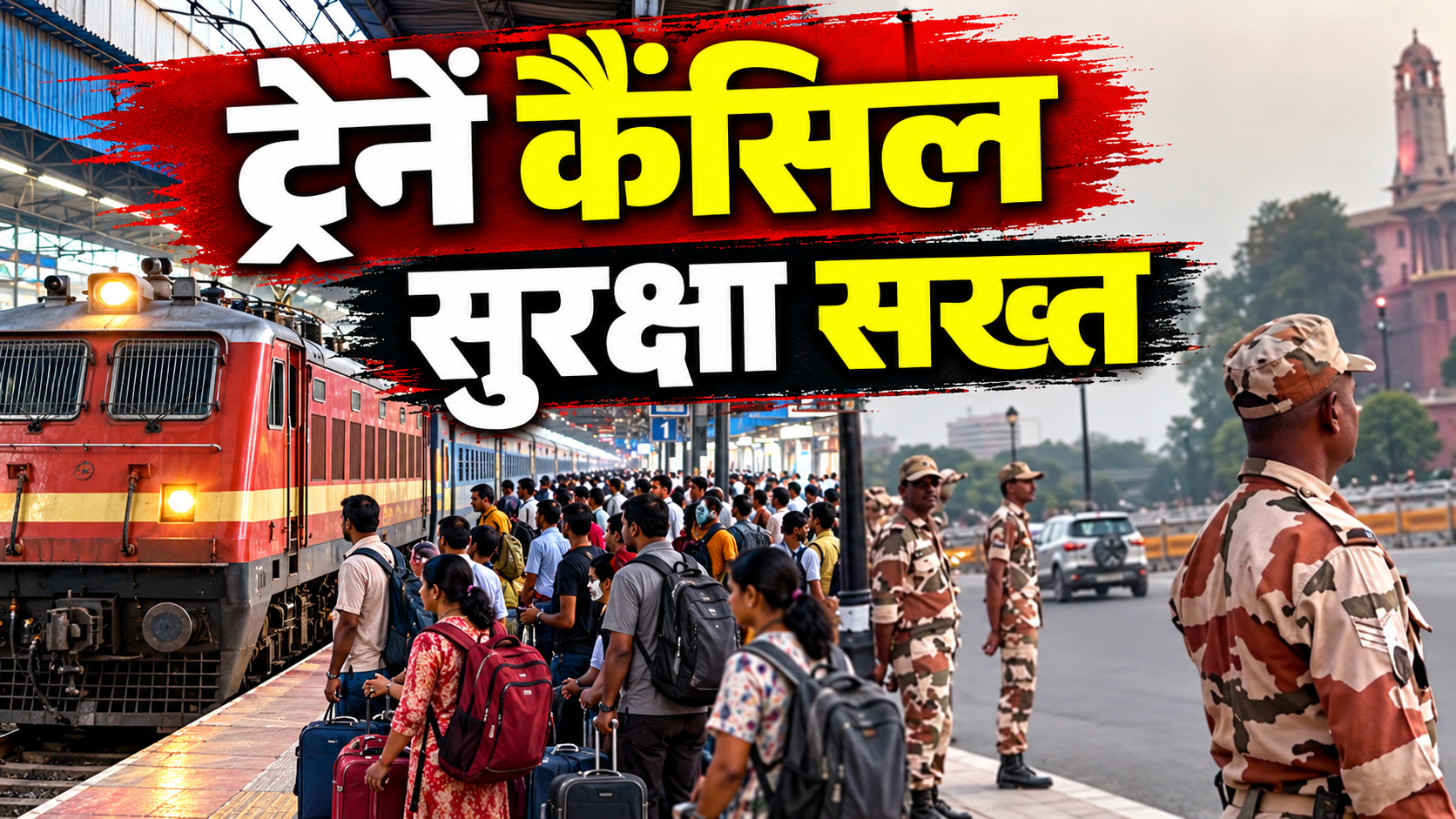 ‘यात्रीगण कृप्या ध्यान दें’, CJP प्रोटेस्ट को लेकर रेलवे ने रद्द की ये ट्रेनें, किले में बदली दिल्ली